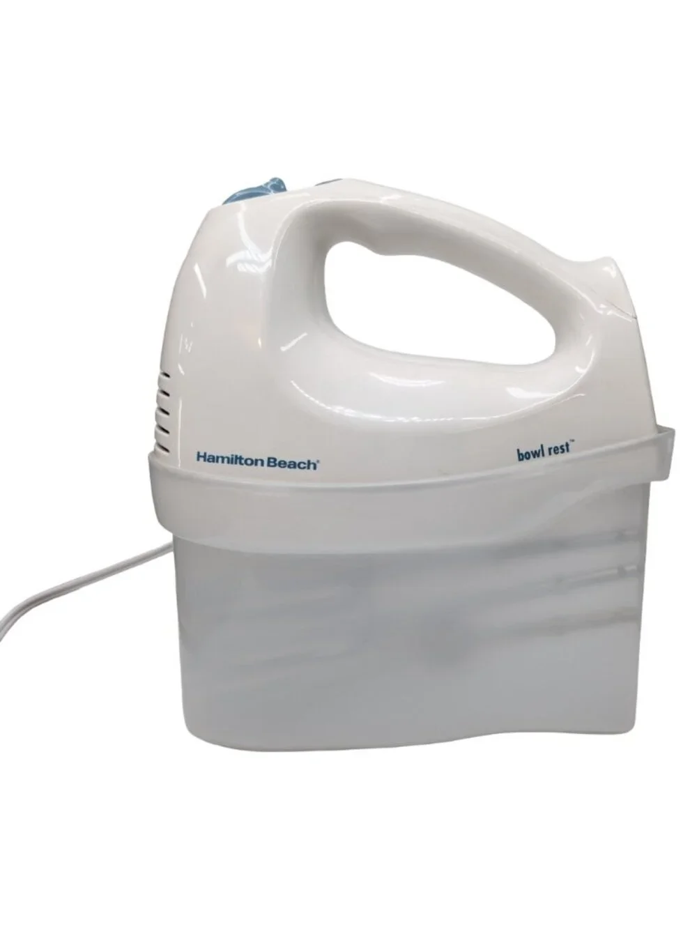 Hamilton Beach Electric Hand Mixer 6 Speed White 62682 2 Beaters 1 Whisk